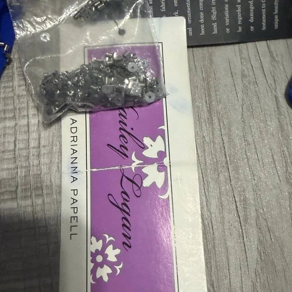 Adrianna Lapell Hailey Logan Sequin Dress in Electric Blue - Picture 3 of 5